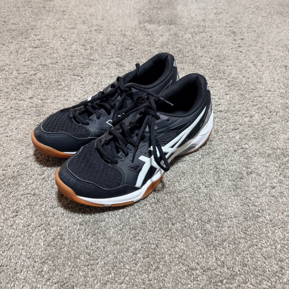 ASICS Gel-Rocket 11 Womens Volleyball Shoes Black White Gum 1072A093 Size 7.5